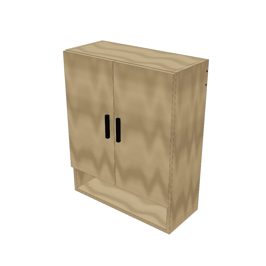 Alacena de lavadero con nicho — mueble de referencia del cálculo