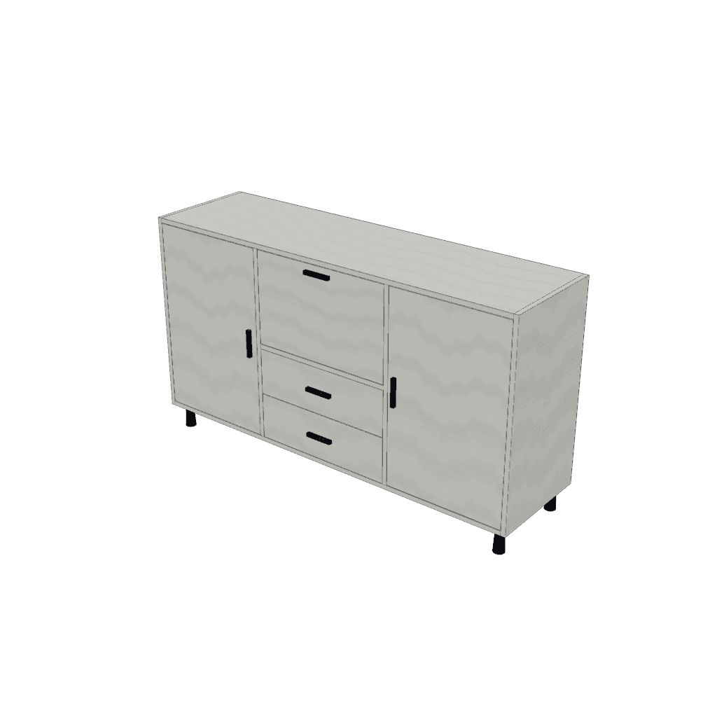 Aparador con secreter — mueble de referencia del cálculo