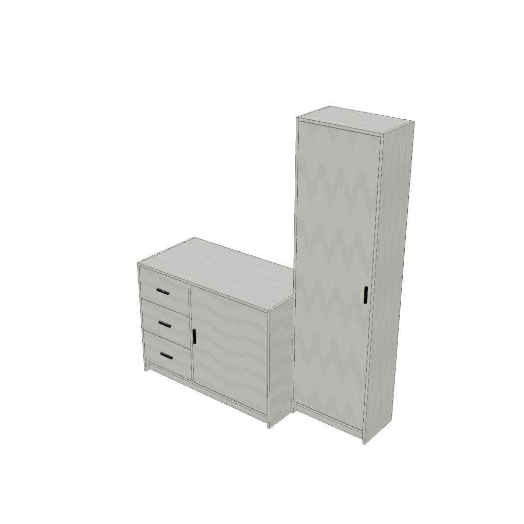 Bajo mesada con torre — mueble de referencia del cálculo