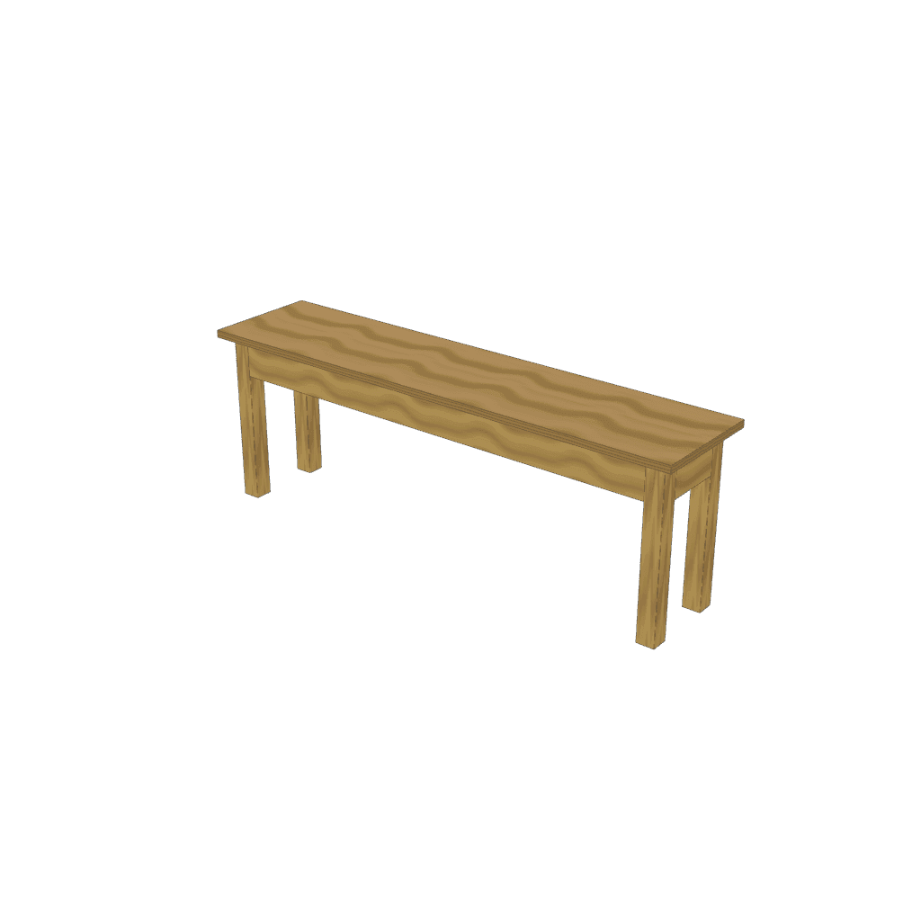 Banco para la mesa de jardín — mueble de referencia del cálculo
