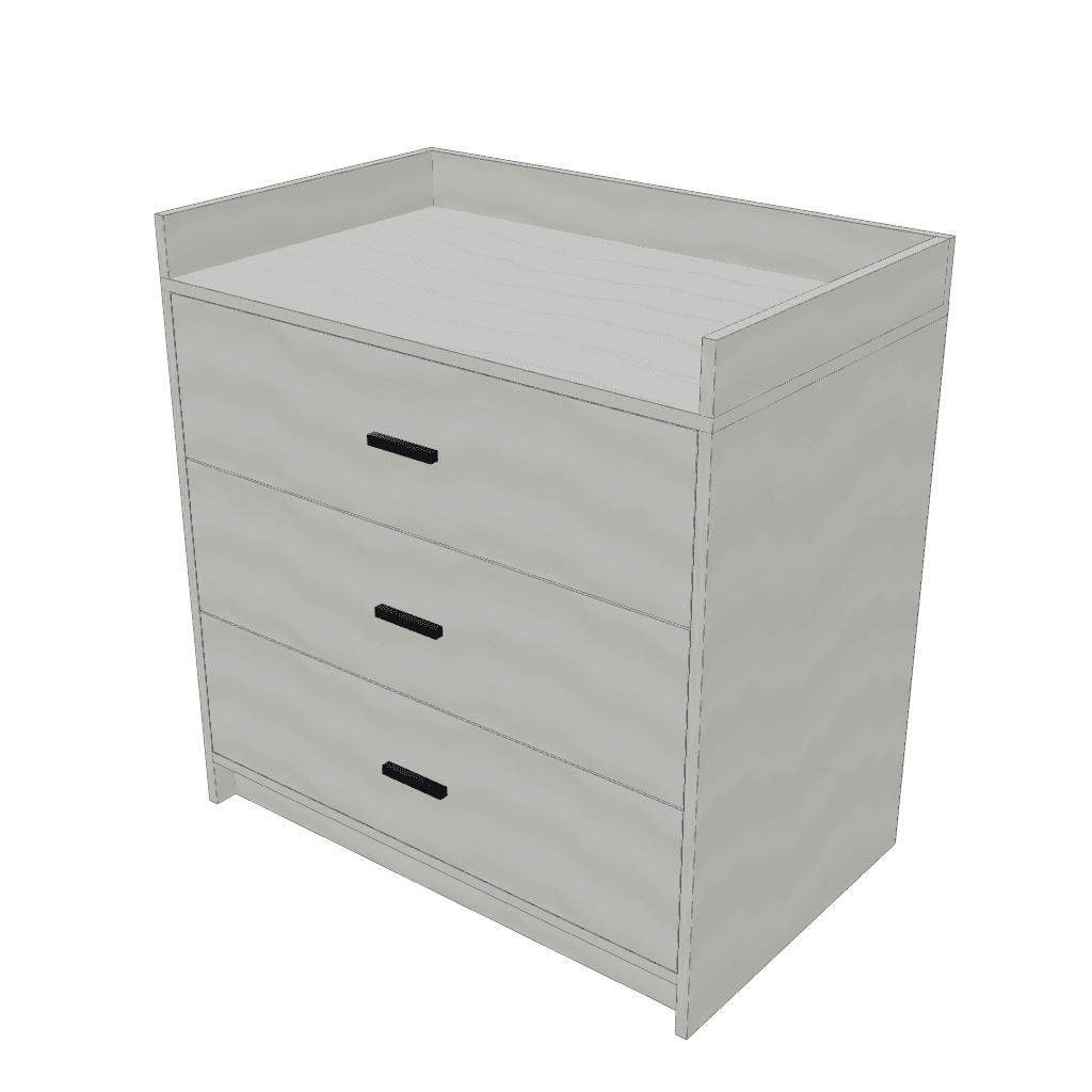 Cómoda cambiador — mueble de referencia del cálculo