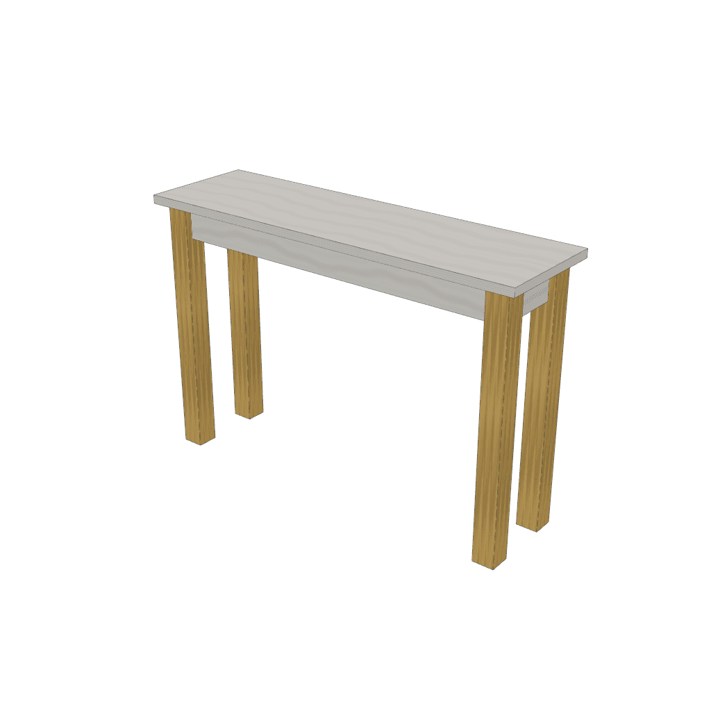 Consola / arrimo — mueble de referencia del cálculo