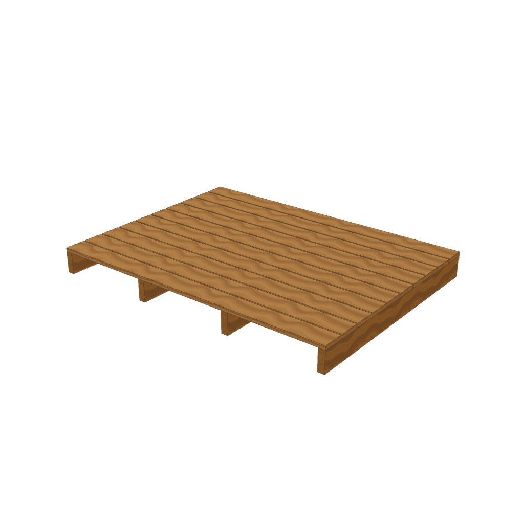 Deck modular — mueble de referencia del cálculo