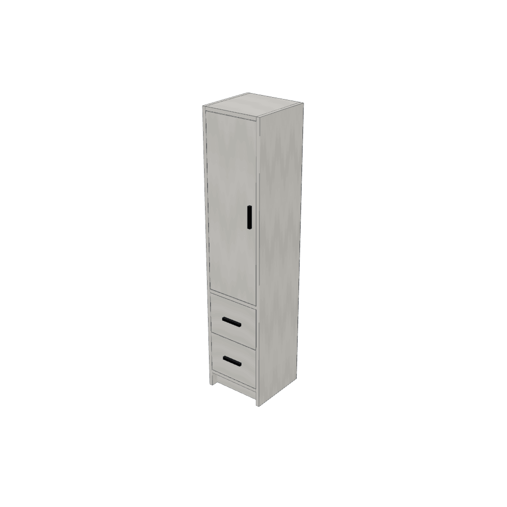 Despensero angosto — mueble de referencia del cálculo