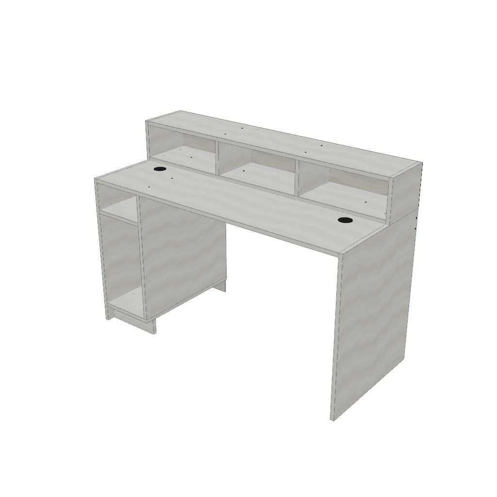 Escritorio gamer — mueble de referencia del cálculo