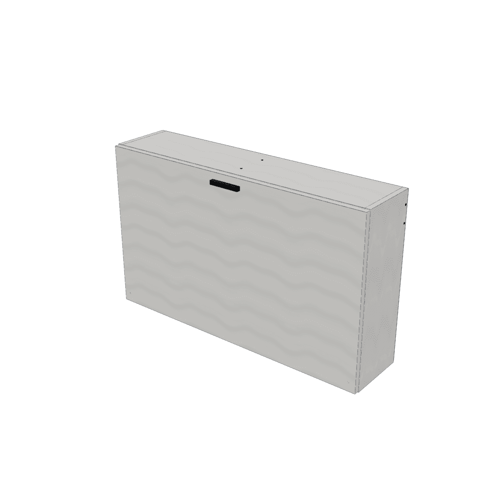 Escritorio rebatible de pared — mueble de referencia del cálculo