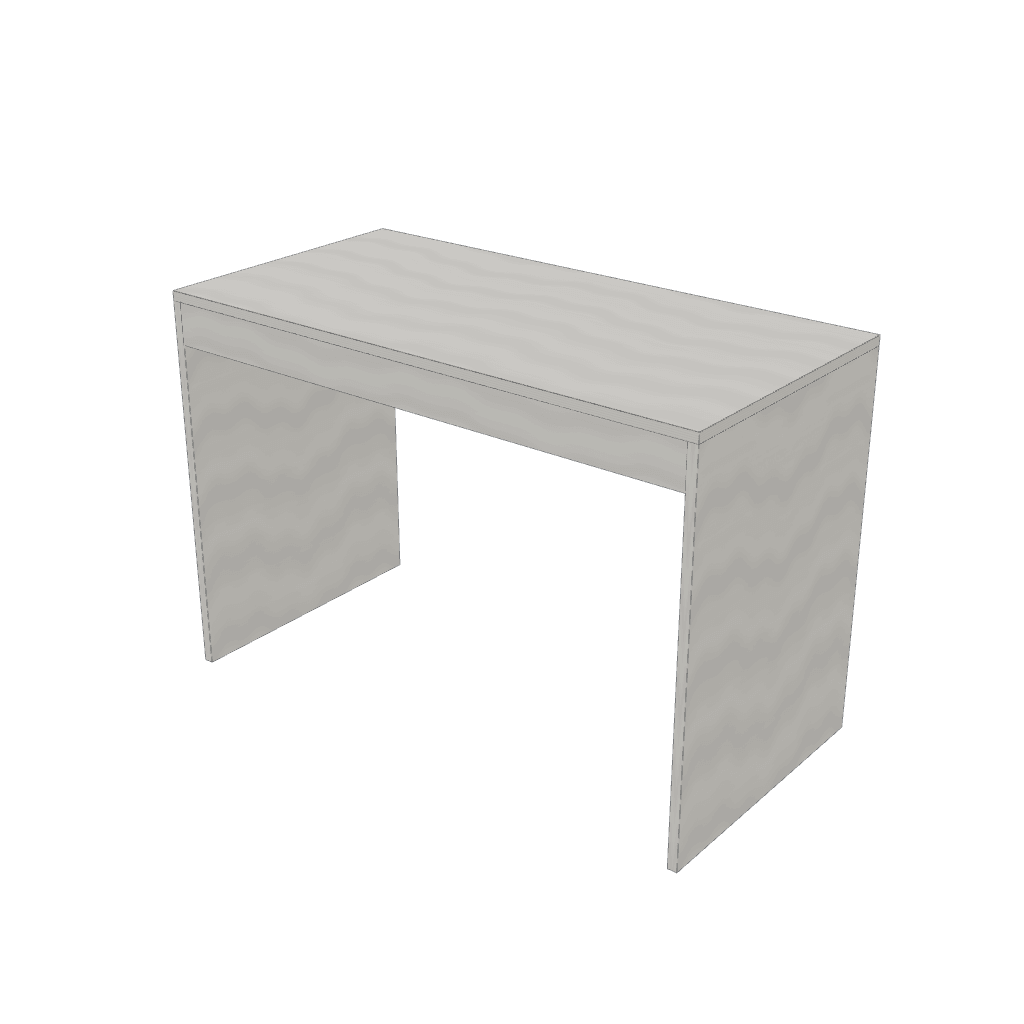 Escritorio simple — mueble de referencia del cálculo