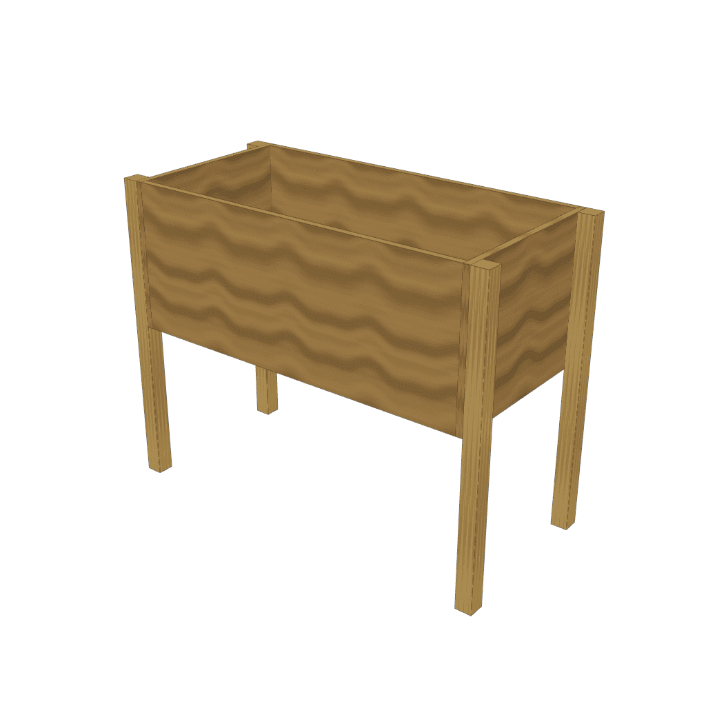 Huerta elevada — mueble de referencia del cálculo