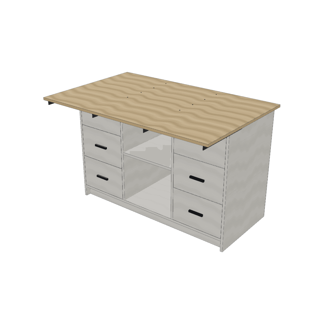 Isla de cocina — mueble de referencia del cálculo