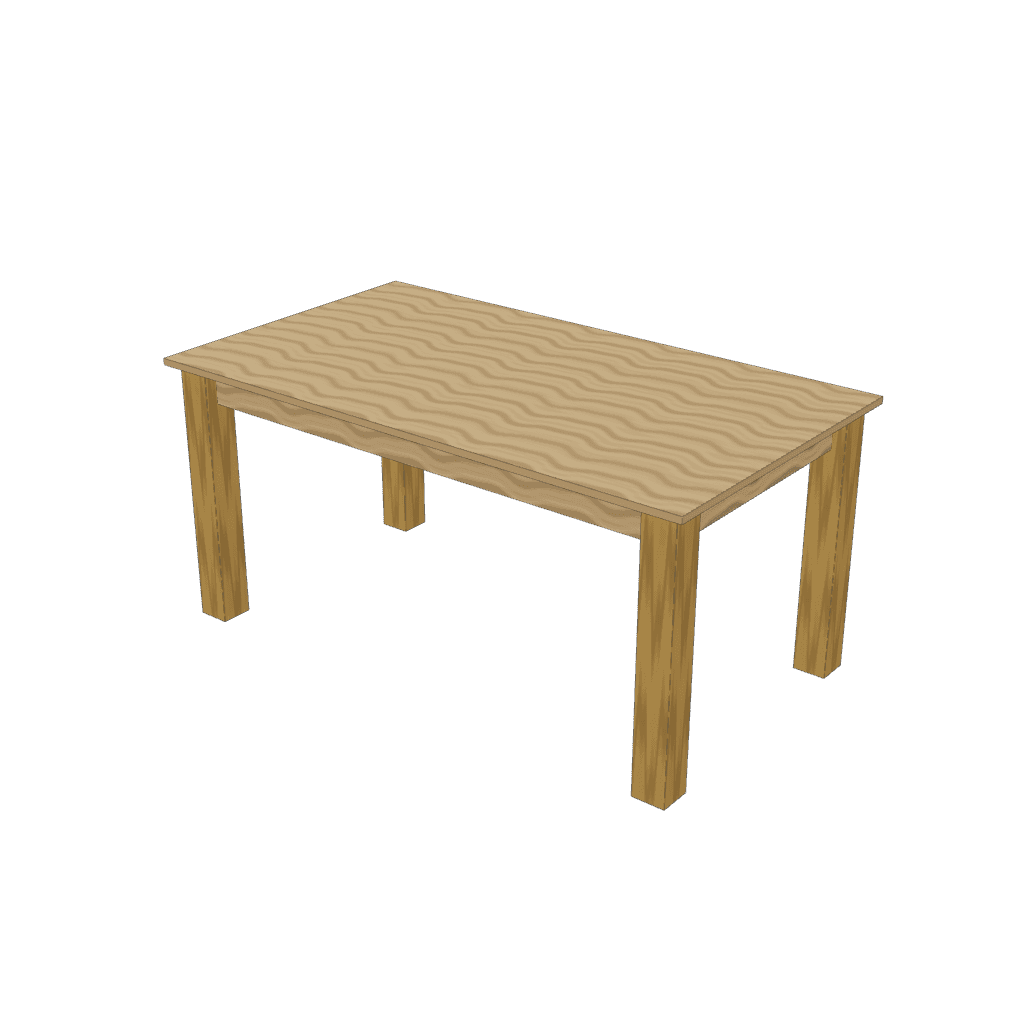Mesa de comedor — mueble de referencia del cálculo