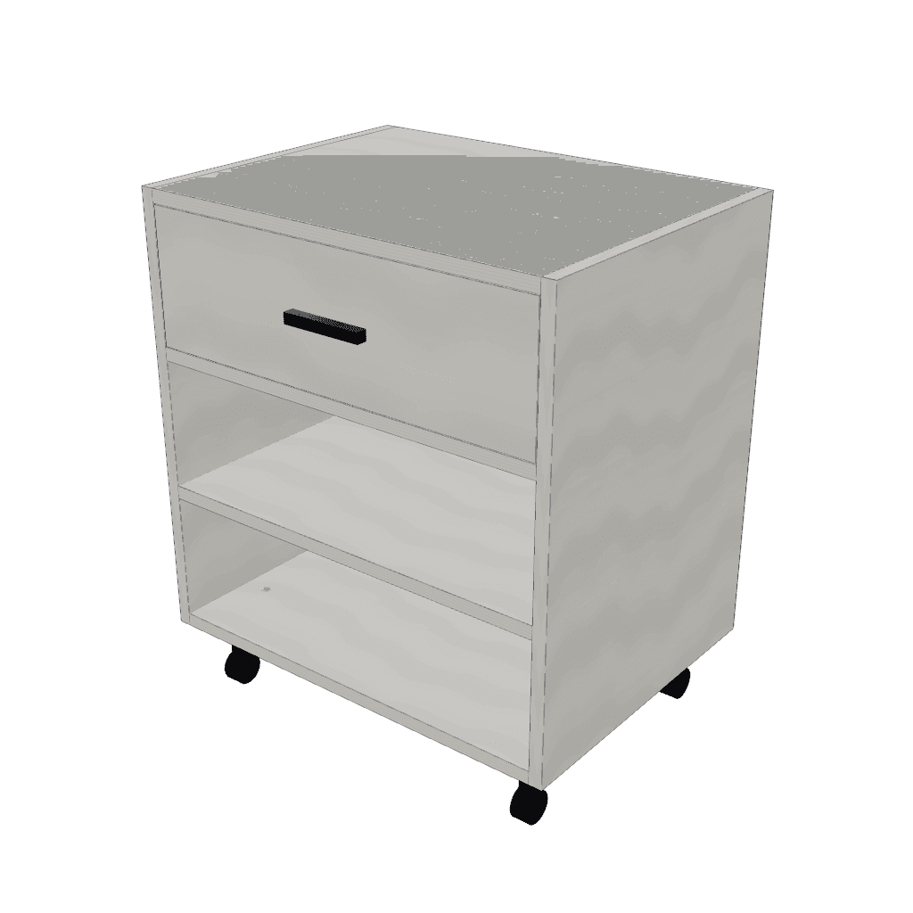 Mesa para impresora — mueble de referencia del cálculo