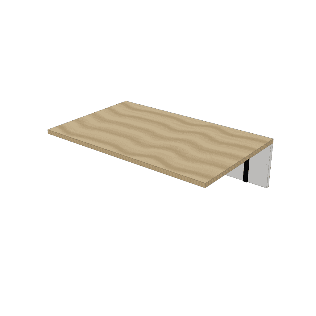 Mesa rebatible de cocina — mueble de referencia del cálculo