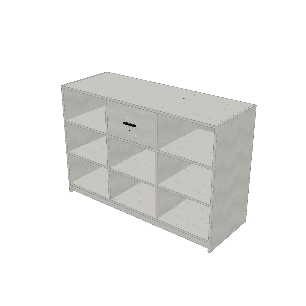 Mostrador de local — mueble de referencia del cálculo