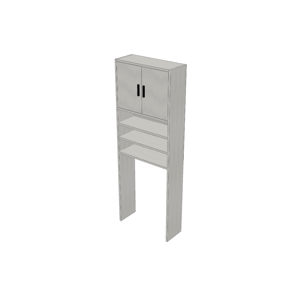 Mueble sobre el inodoro — mueble de referencia del cálculo