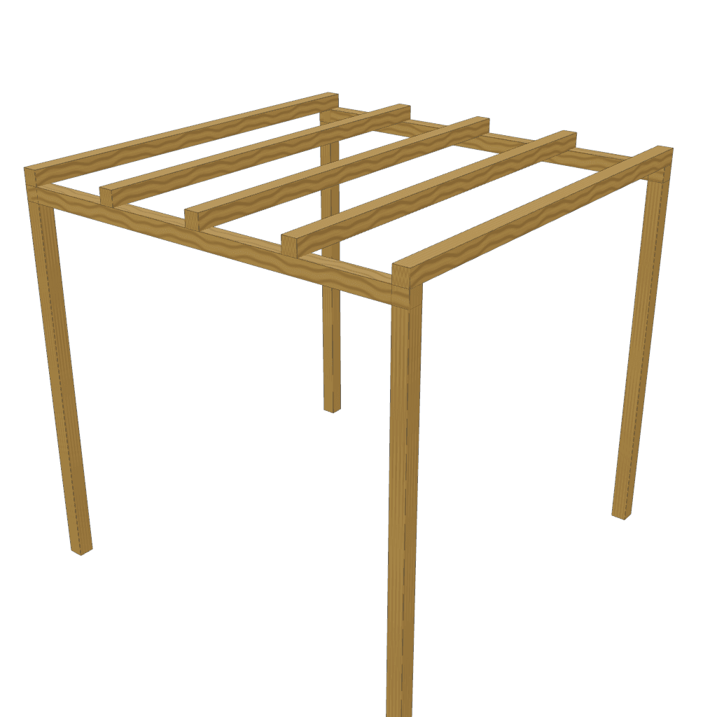 Pérgola chica — mueble de referencia del cálculo