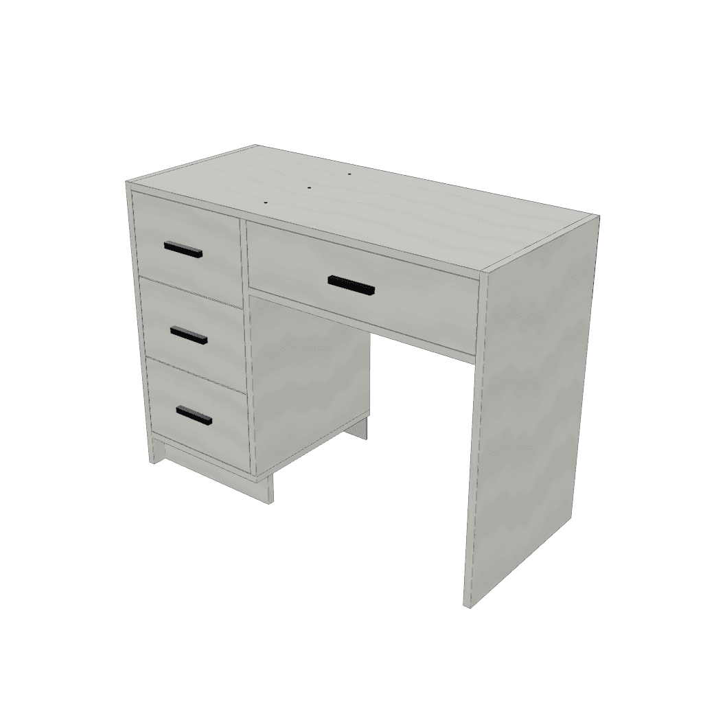 Tocador maquillador — mueble de referencia del cálculo