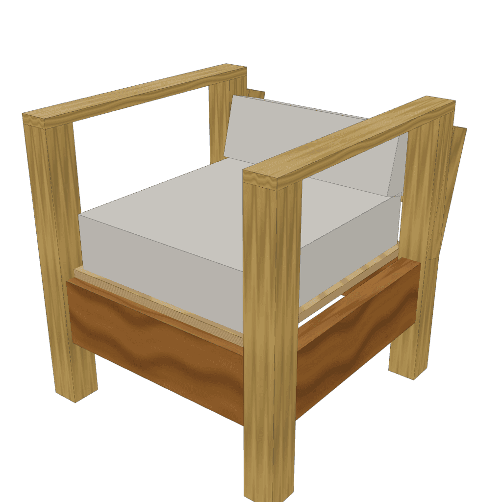 Sillón 1 cuerpo — mueble de referencia del cálculo