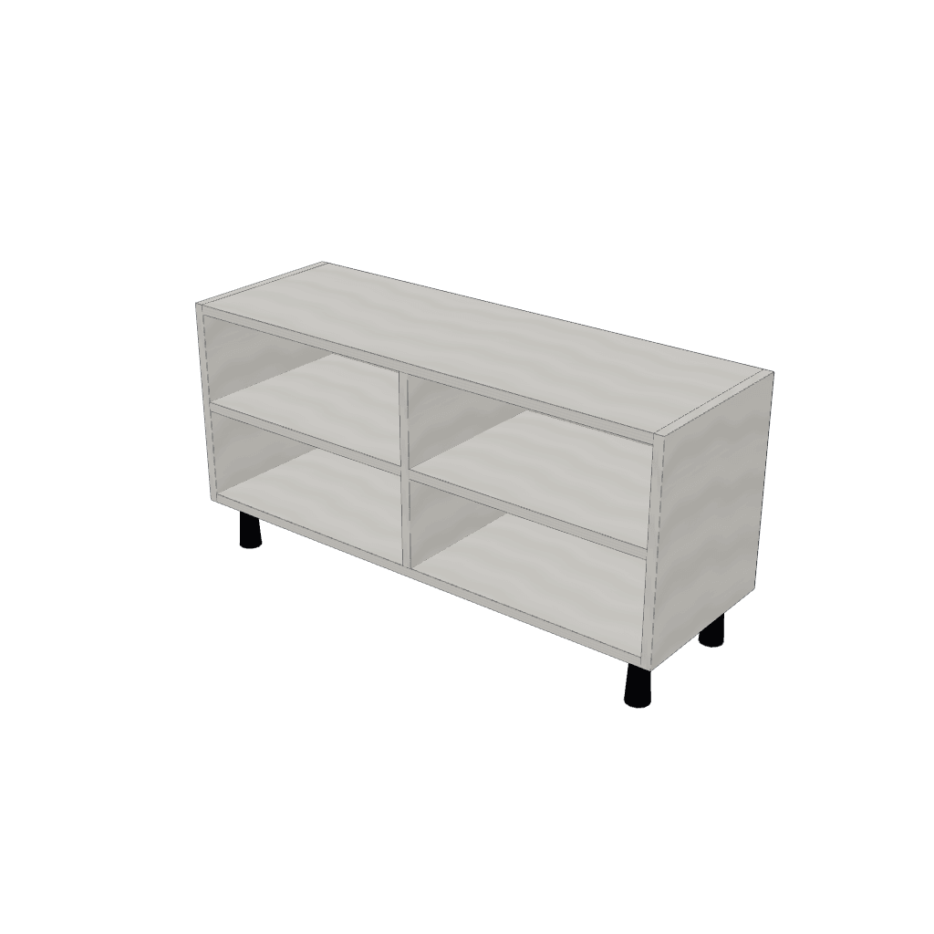 Banco zapatero de entrada — mueble de referencia del cálculo
